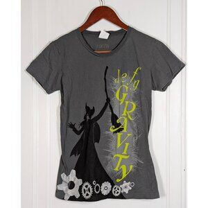 Wicked For Good Broadway Musical Shirt  Gray Defy Gravity Size Small Elphaba